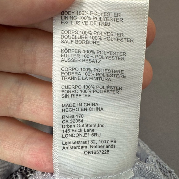 Urban Outfitters shirt women large long sleeve tie front cropped blouse purple - Picture 6 of 10